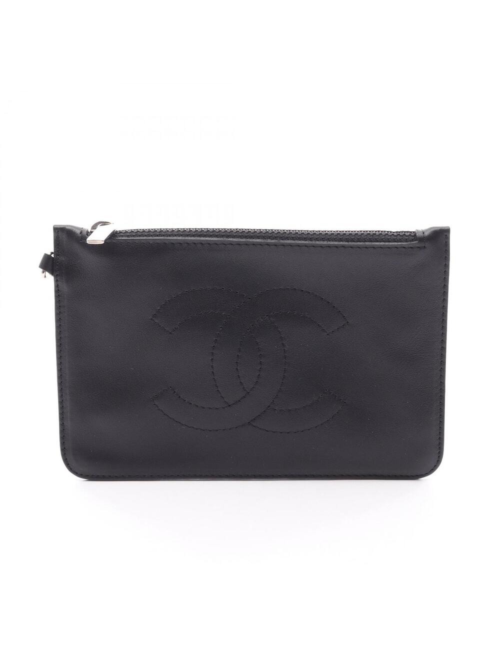 Chanel Coco Mark Pouch Case Lambskin #280350C76B